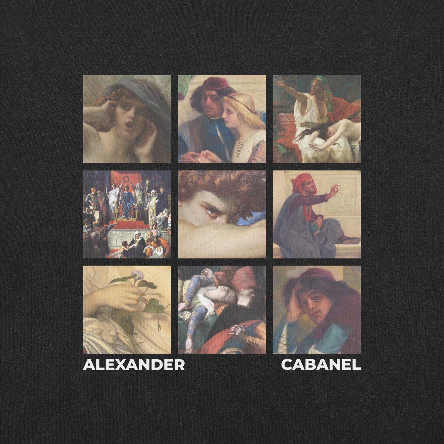 Alexander Cabanel Masterpieces - Unisex t-shirt