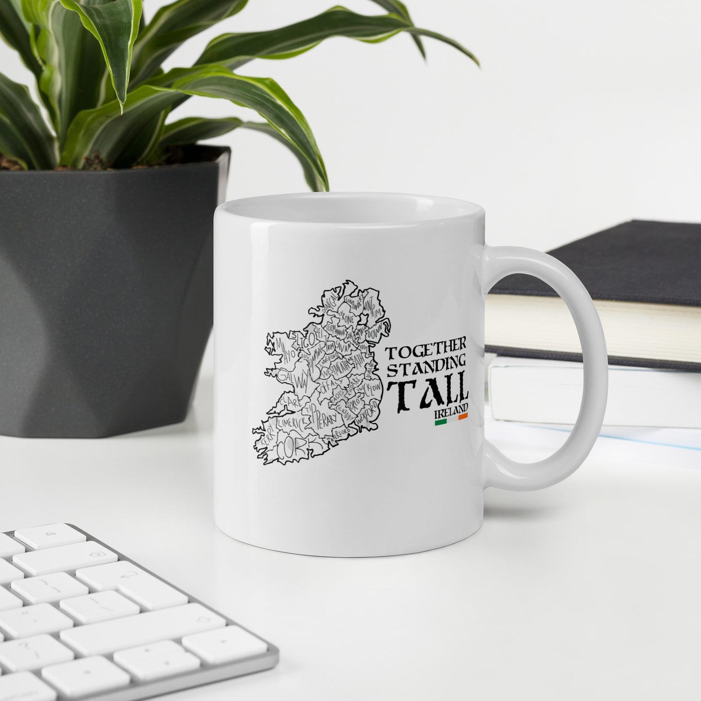Together Standing Tall Ireland- White glossy mug