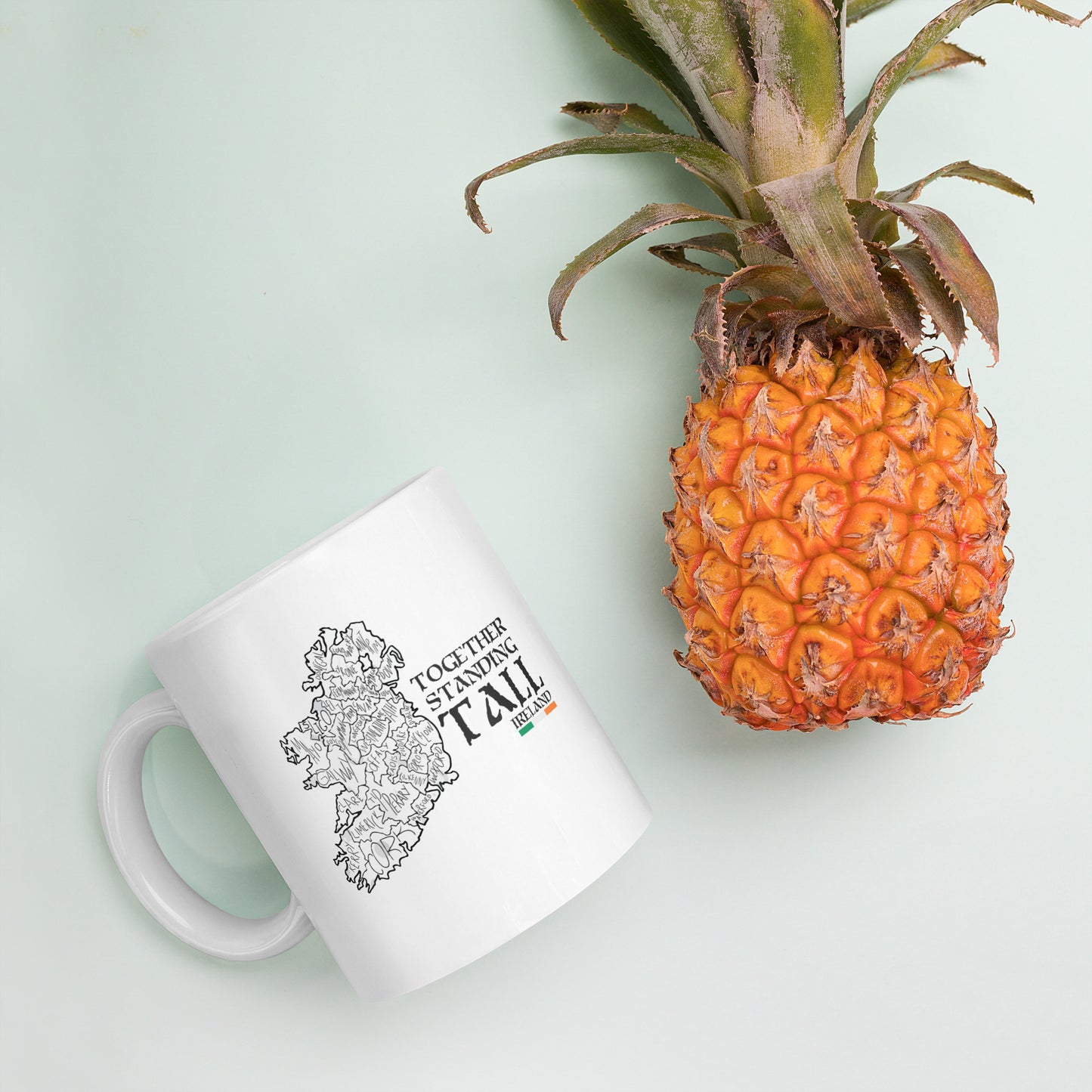 Together Standing Tall Ireland- White glossy mug